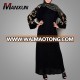 Gold Embroidery Beautiful Black Abaya Dress Long Sleeve Arabic Dress Dubai Style Elegant Front Open Abaya